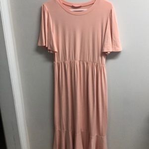 Neesee’s Dresses Flutter sleeve midi dress